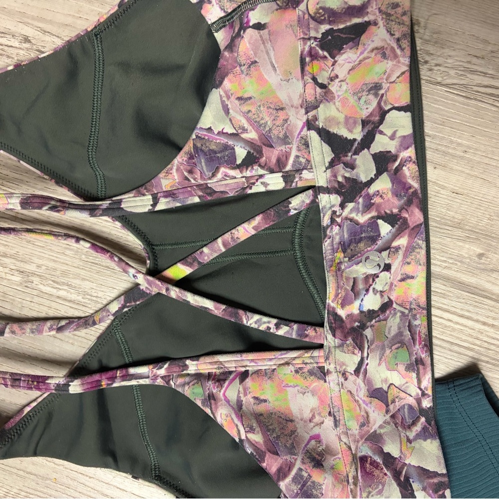 lululemon athletica Teal and Floral Bras - Picture 7 of 7
